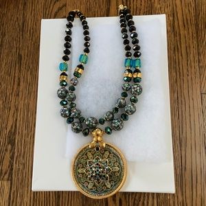 Jose and Maria Barrera Statement Pendant Necklace